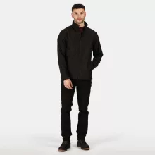Uniszex kabát Regatta RETRA610 Ablaze 3 Layer printable Softshell Jacket -S, Black/Bla