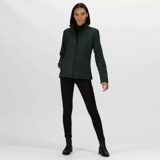 Női Regatta RETRA629 Ablaze Women S printable Softshell -L, Dk Spruce/Black
