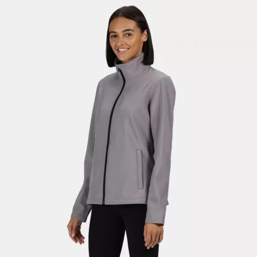 Női Regatta RETRA629 Ablaze Women S printable Softshell -M, Rock Grey/Black