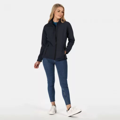Női Regatta RETRA689 Women S Octagon Ii printable 3 Layer Membrane Softshell -2XL, Nav