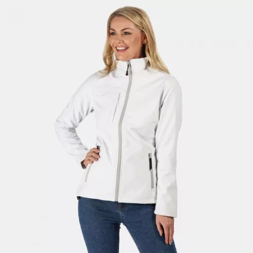 Női Regatta RETRA689 Women S Octagon Ii printable 3 Layer Membrane Softshell -2XL, Whi