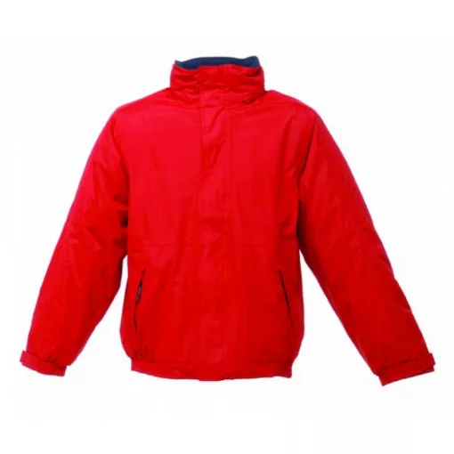 Uniszex kabát Regatta RETRW297 Dover Fleece Lined Bomber Jacket -3XL, Classic Red/Navy