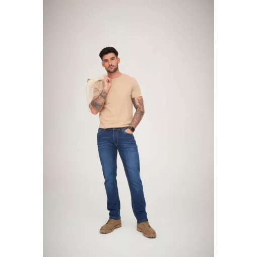 Férfi nadrág So Denim SD001 Leo Straight Jeans -30-L, Dark Blue Wash