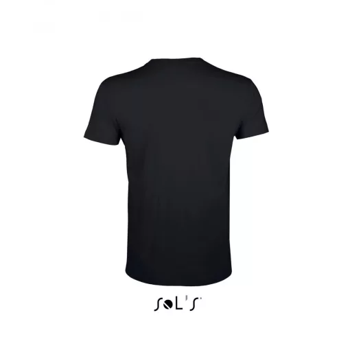 Férfi póló SOL S SO00553 Sol S Regent Fit - Környakú Testhezálló póló -S, Deep Black