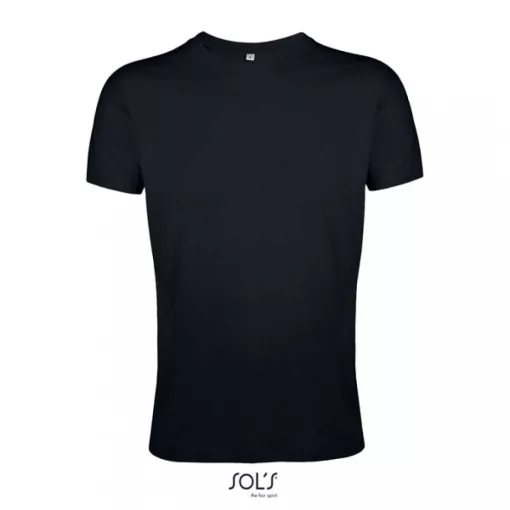 Férfi póló SOL S SO00553 Sol S Regent Fit - Környakú Testhezálló póló -XL, Deep Black