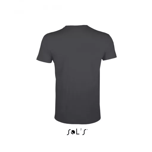 Férfi póló SOL S SO00553 Sol S Regent Fit - Környakú Testhezálló póló -2XL, Dark Grey