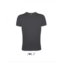 Férfi póló SOL S SO00553 Sol S Regent Fit - Környakú Testhezálló póló -M, Dark Grey