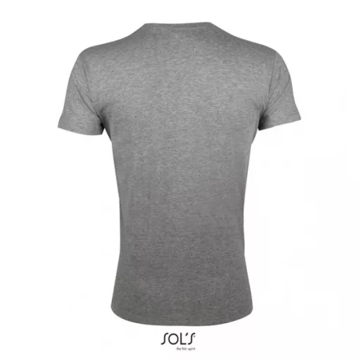 Férfi póló SOL S SO00553 Sol S Regent Fit - Környakú Testhezálló póló -L, Grey Melange