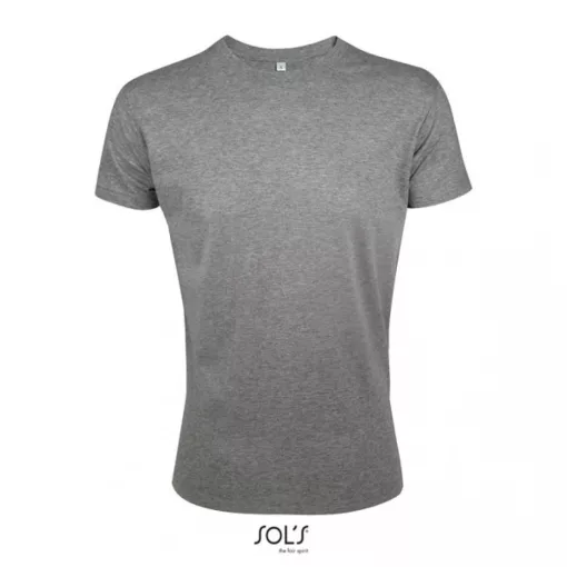 Férfi póló SOL S SO00553 Sol S Regent Fit - Környakú Testhezálló póló -XL, Grey Melang