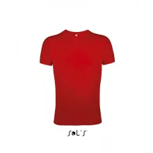 Férfi póló SOL S SO00553 Sol S Regent Fit - Környakú Testhezálló póló -S, Red