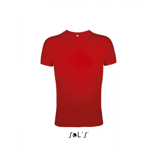 Férfi póló SOL S SO00553 Sol S Regent Fit - Környakú Testhezálló póló -S, Red