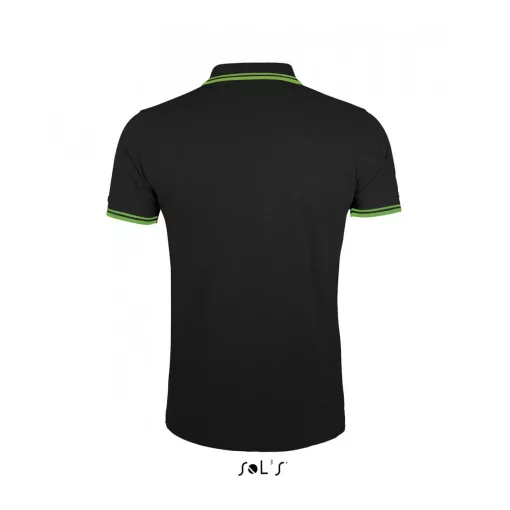 Férfi galléros póló SOL S SO00577 Sol S pasadena Men - polo Shirt -M, Black/Lime