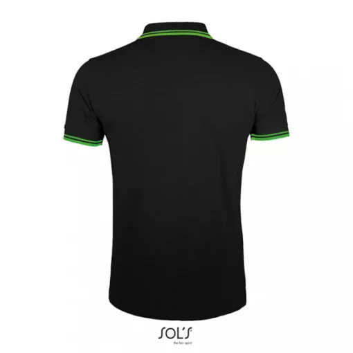 Férfi galléros póló SOL S SO00577 Sol S pasadena Men - polo Shirt -M, Black/Lime