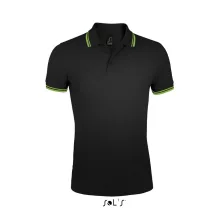 Férfi galléros póló SOL S SO00577 Sol S pasadena Men - polo Shirt -3XL, Black/White