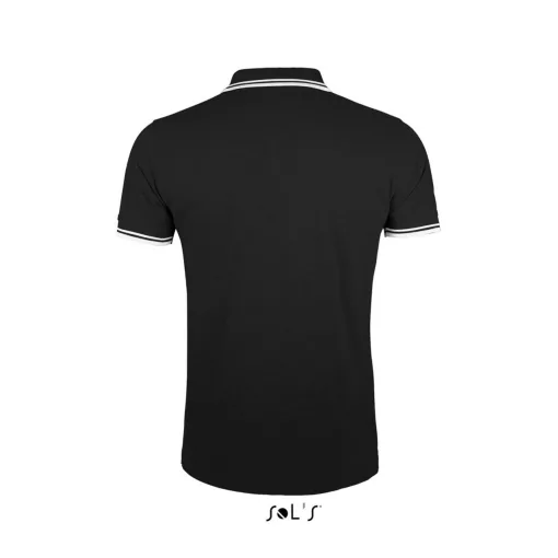 Férfi galléros póló SOL S SO00577 Sol S pasadena Men - polo Shirt -M, Black/White