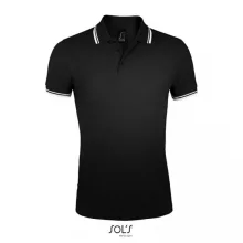 Férfi galléros póló SOL S SO00577 Sol S pasadena Men - polo Shirt -M, Black/White