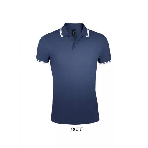 Férfi galléros póló SOL S SO00577 Sol S pasadena Men - polo Shirt -2XL, French Navy/Ne