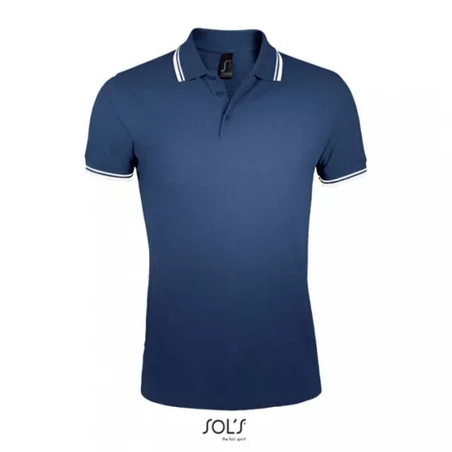 Férfi galléros póló SOL S SO00577 Sol S pasadena Men - polo Shirt -2XL, French Navy/Wh