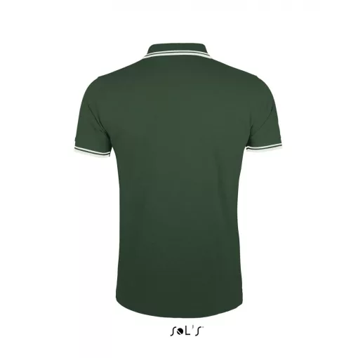 Férfi galléros póló SOL S SO00577 Sol S pasadena Men - polo Shirt -2XL, Forest Green/W