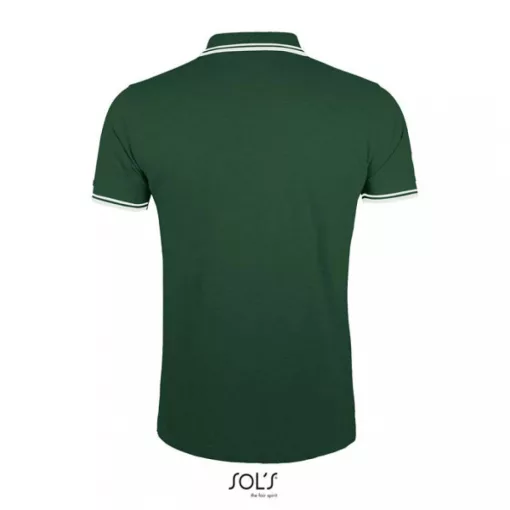 Férfi galléros póló SOL S SO00577 Sol S pasadena Men - polo Shirt -2XL, Forest Green/W