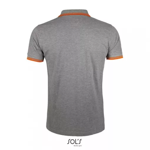 Férfi galléros póló SOL S SO00577 Sol S pasadena Men - polo Shirt -M, Grey Melange/Ora