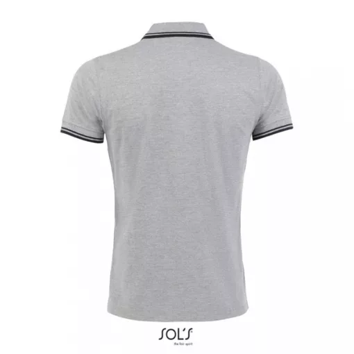 Férfi galléros póló SOL S SO00577 Sol S pasadena Men - polo Shirt -3XL, Grey/Navy