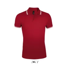 Férfi galléros póló SOL S SO00577 Sol S pasadena Men - polo Shirt -2XL, Red/White