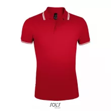 Férfi galléros póló SOL S SO00577 Sol S pasadena Men - polo Shirt -2XL, Red/White