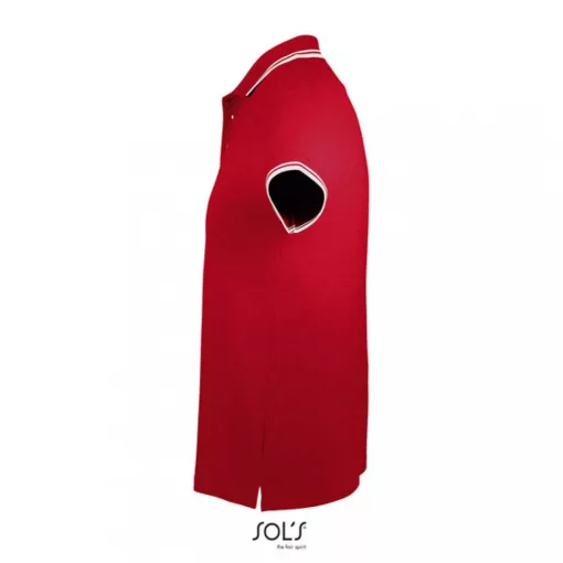 Férfi galléros póló SOL S SO00577 Sol S pasadena Men - polo Shirt -3XL, Red/White