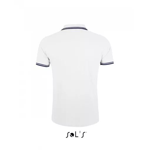 Férfi galléros póló SOL S SO00577 Sol S pasadena Men - polo Shirt -M, White/Navy