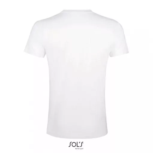 Férfi póló SOL S SO00580 Sol S Imperial Fit - Környakú Testhezálló póló -M, White