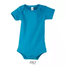 Gyerek SOL S SO00583 Sol S Bambino - Baby Bodysuit -3/6M, Aqua