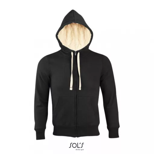 Uniszex pulóver SOL S SO00584 Sol S Sherpa - Zipped Jacket With "Sherpa" Lining -XL, B