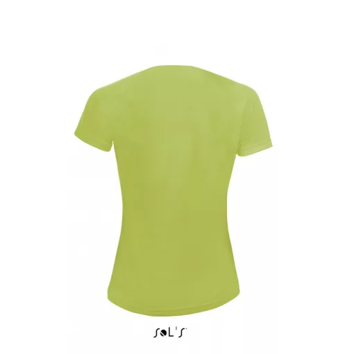 Női póló SOL S SO01159 Sol S Sporty Women - Raglan-Sleeved T-Shirt -L, Apple Green