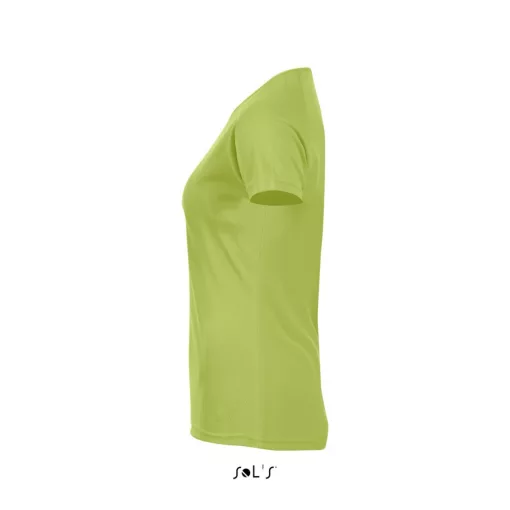 Női póló SOL S SO01159 Sol S Sporty Women - Raglan-Sleeved T-Shirt -L, Apple Green