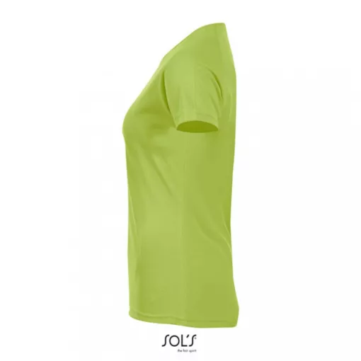 Női póló SOL S SO01159 Sol S Sporty Women - Raglan-Sleeved T-Shirt -L, Apple Green