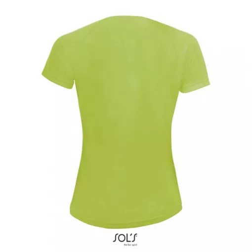 Női póló SOL S SO01159 Sol S Sporty Women - Raglan-Sleeved T-Shirt -XL, Apple Green