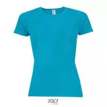 Női póló SOL S SO01159 Sol S Sporty Women - Raglan-Sleeved T-Shirt -2XL, Aqua