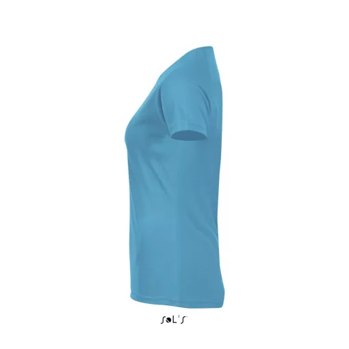 Női póló SOL S SO01159 Sol S Sporty Women - Raglan-Sleeved T-Shirt -L, Aqua