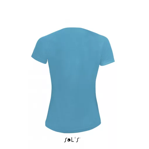 Női póló SOL S SO01159 Sol S Sporty Women - Raglan-Sleeved T-Shirt -S, Aqua