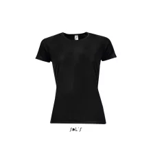Női póló SOL S SO01159 Sol S Sporty Women - Raglan-Sleeved T-Shirt -XL, Black