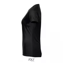 Női póló SOL S SO01159 Sol S Sporty Women - Raglan-Sleeved T-Shirt -XL, Black
