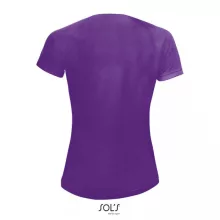 Női póló SOL S SO01159 Sol S Sporty Women - Raglan-Sleeved T-Shirt -M, Dark Purple