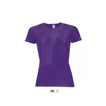 Női póló SOL S SO01159 Sol S Sporty Women - Raglan-Sleeved T-Shirt -S, Dark Purple
