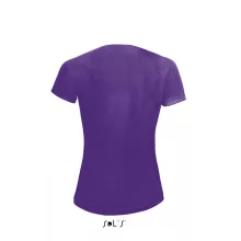 Női póló SOL S SO01159 Sol S Sporty Women - Raglan-Sleeved T-Shirt -S, Dark Purple