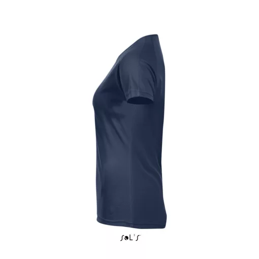 Női póló SOL S SO01159 Sol S Sporty Women - Raglan-Sleeved T-Shirt -S, French Navy