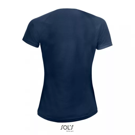 Női póló SOL S SO01159 Sol S Sporty Women - Raglan-Sleeved T-Shirt -S, French Navy