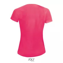 Női póló SOL S SO01159 Sol S Sporty Women - Raglan-Sleeved T-Shirt -L, Neon Coral