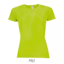 Női póló SOL S SO01159 Sol S Sporty Women - Raglan-Sleeved T-Shirt -2XL, Neon Green