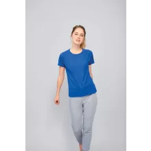 Női póló SOL S SO01159 Sol S Sporty Women - Raglan-Sleeved T-Shirt -M, Neon Green